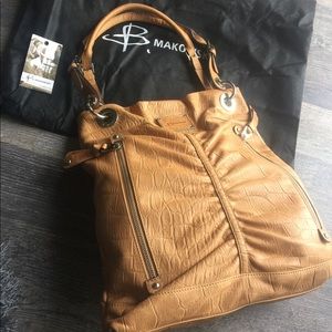 B Makowsky NEW genuine leather tote with dust bag